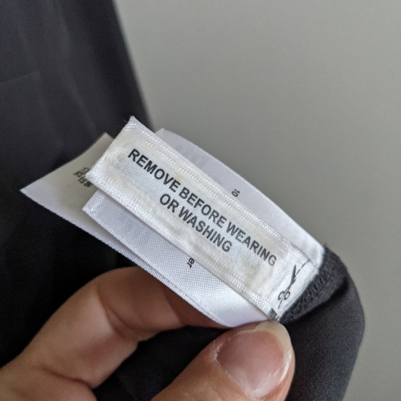 DKNY charcoal grey silky camp shirt XL - Picture 15 of 15